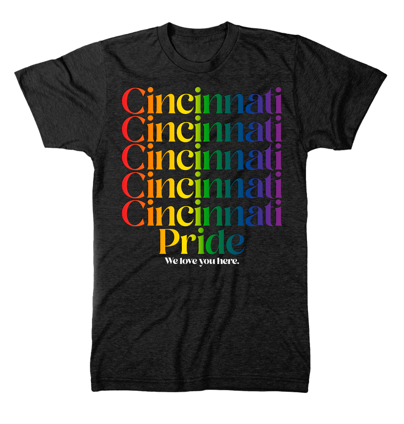 Cincinnati Pride - Adult Tri-Black Tee