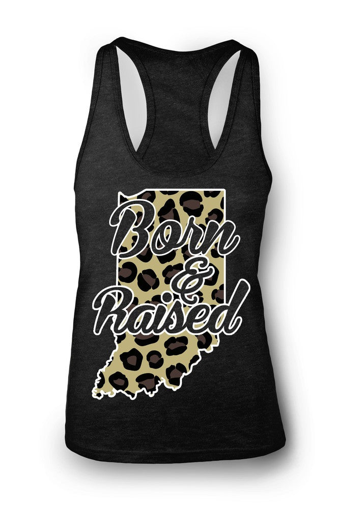 Indiana: Born & Raised - Cheetah Edition - Originalitees