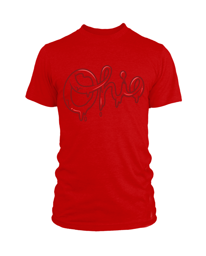 Ohio Drip Script Red – Originalitees - Main Image