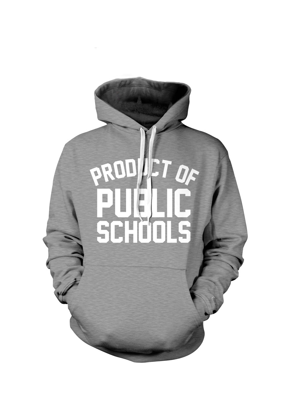 Product of Public Schools - Hoodies | Grey/White - Originalitees