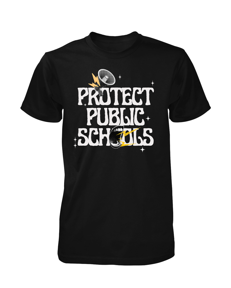 Protect Public Schools - Black Tee