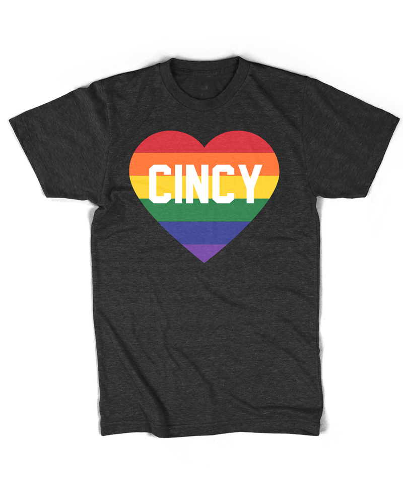 Cincy Love - Pride Striped Tee