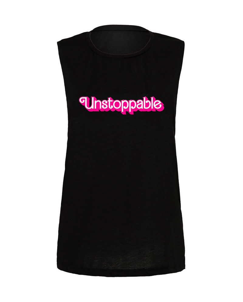 Unstoppable Ladies Muscle Tank – Power Black