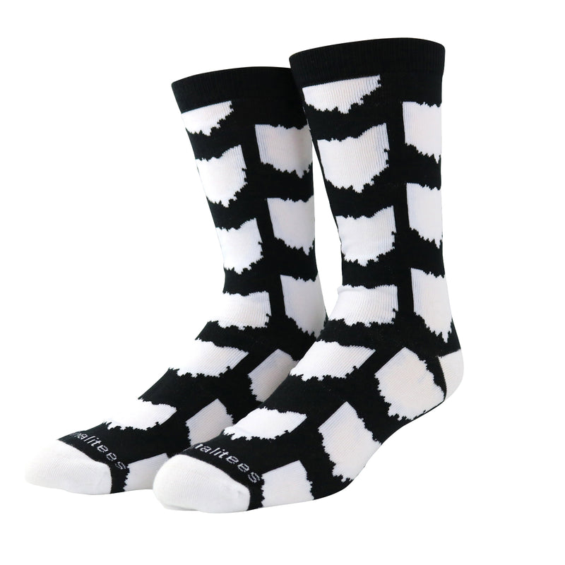All Over OH Socks - Black/White - Originalitees