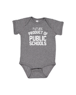 Future Product of Public Schools Short Sleeve Onesie - Grey - Originalitees