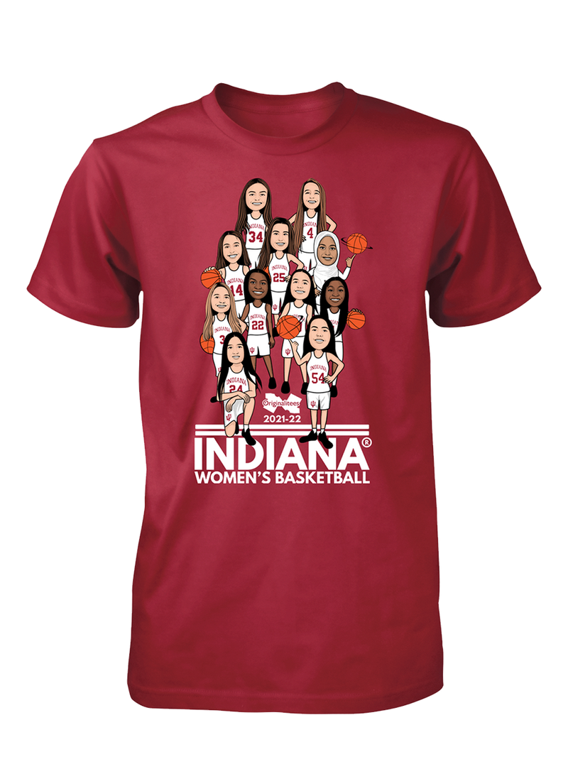Throwback: Indiana Women's Basketball Team Tee: 2021-22 - Adult