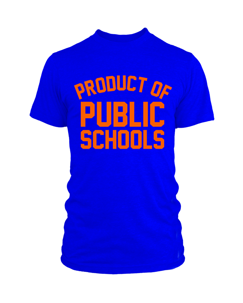 Product of Public Schools - Unisex - Royal Blue/Orange