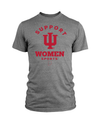 Support IU Women's Sports - Heather Grey Tee