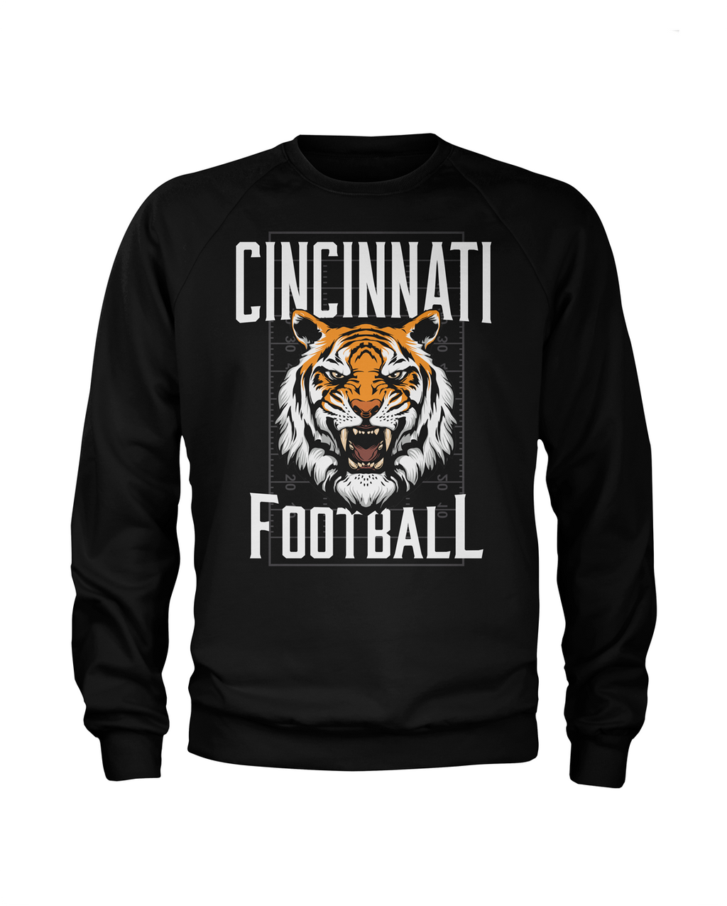 Bengal Tiger Cincy | Football Apparel | Cincy Shirts Hooded Sweatshirt / Black / 2x