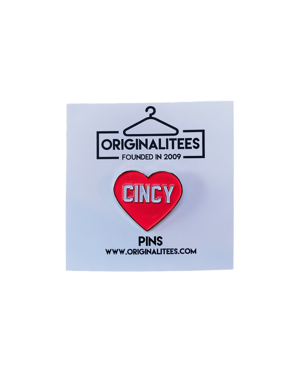 Cincy Love Lapel Pin: Limited Edition Tribute to Cincinnati! – Originalitees