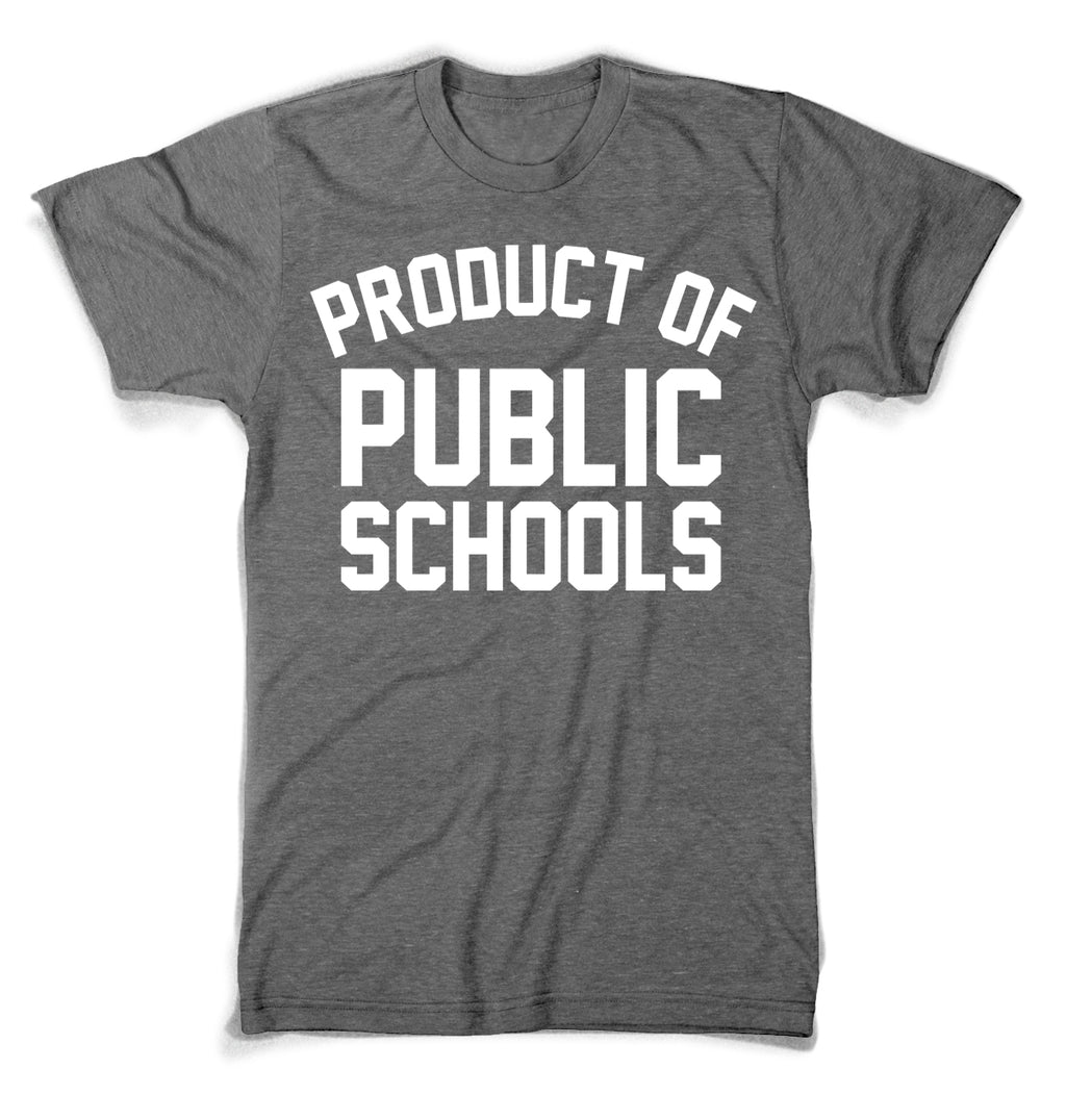 Product of Public Schools - Large Logo | Unisex - Grey - Originalitees