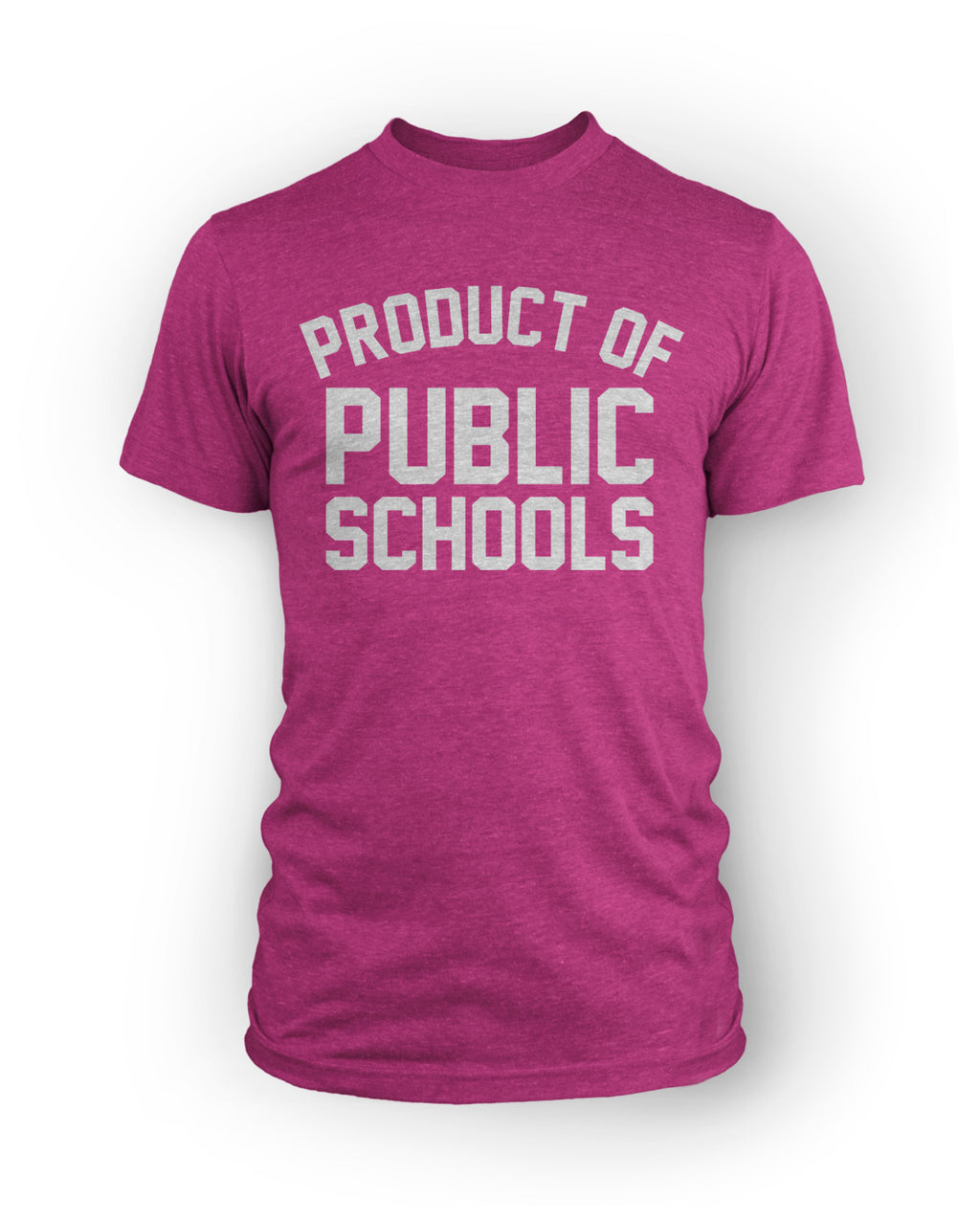 Product of Public Schools - Large Logo | Unisex - Pink - Originalitees