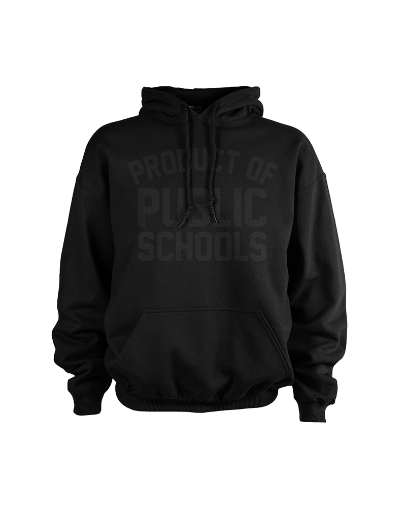 Product of Public Schools - Tonal Black Hoodie