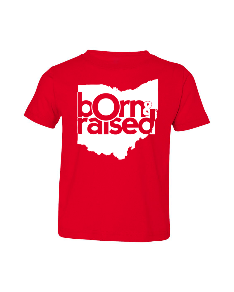 Ohio: Born & Raised Remix (Toddler) - Red